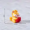 Micro-Paisaje Creativo Dibujos Animados Lingote de Año Nuevo Muñeco de Pony Accesorios Decorativos DIY Mini Coche Adornos Pequeños Zhuoman