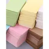 Tarjetas de palabras en inglés de colores, en blanco, gruesas, de cartulina rígida, para escribir a mano, práctica de memoria, marcapáginas y tarjetas de mensajes, 100 piezas por caja