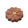 Bandeja de incienso de palo de rosa Sala de té Quemador de incienso de latón Soporte para incienso Bandeja de incienso Zen Bandeja de incienso de flor de cerezo mini Venta al por mayor