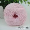 Al por mayor bebé 8 hebras bola de algodón hecho a mano accesorios para el cabello diy muñeca ganchillo tejido suéter de bebé hilo de ganchillo de algodón de ocho hebras