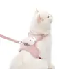 Arnés con Correa Anti-Escape de Gato de Dibujos Animados para Mascotas, Arnés tipo Chaleco para Perros Pequeños con Correa