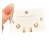 Pendientes de plata de ley S925 con diseño de nicho avanzado y combinación de piedras de ojo de gato geométricas pequeñas, sencillos y exquisitos.