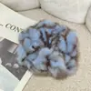 Diadema de Peluche para Niñas Otoño e Invierno Retro Moda Cuerda de Pelo de Terciopelo Colorida Anillo de Intestino Grande Cuerda para la Cabeza Banda de Goma Accesorios para el Cabello