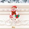 Decoraciones navideñas árbol de Navidad colgante pequeño letras placa de madera muñeco de nieve viejo tela colgante chimenea ventana campana adornos colgantes