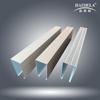 Venta Directa de Fábrica techo de rejilla cuadrada de aluminio con veta de madera techo de rejilla cuadrada de aluminio en forma de U techo de rejilla de aluminio techo integrado