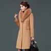 Versión coreana del nuevo abrigo de lana para mujer en el abrigo trench con cuello de lana largo slim slim eBay una generación de cabello