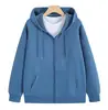 Sudadera ligera con cremallera y logo personalizado, sudadera holgada para pareja, sudadera de hombre talla grande de 260 g