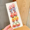 Elásticos de Cabelo para Polegar de Bebê, Acessórios de Cabelo para Crianças, Presilhas de Cabelo de Desenho Animado Fofas para Meninas, Elásticos de Cabelo para Bebês, Pequenos Acessórios de Cabelo de Borracha