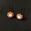 Falda, Horquilla para el cabello de disfraz antiguo, Estilo antiguo, Tocado simple de la dinastía Han, Diadema de bola, Horquilla en forma de U, Súper elegante, Horquilla versátil