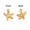 Colgante de concha de estrella de mar de acero inoxidable con personalidad DIY, accesorio de joyería de estrella de mar de acero de titanio hidráulico simple