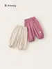 Bangxuan Ropa Infantil Otoño Color Sólido Pantalones Largos Nuevos Niñas Bebé Pantalones Casuales Ropa Exterior Niñas Joggers Pantalones para Bebé