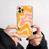 Funda transparente para iPhone 15 con hermosa franja arcoíris