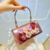 Bolso de Mano de Moda Chanel Estilo Nuevo Bolso de Mano con Flor de Lentejuelas Bolso para Banquetes de Celebridades Bolso de Hombro Bolso Cruzado Bolso de Noche