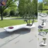 Mobiliário de Lazer Personalizado para Exterior com Piscina de Fibra de Vidro em Formato de Árvore, Mesa de Árvore e Banco para Jardins, Praças e Restaurantes, com Design Estético Criativo