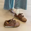 Moda Retrô de Outono Tênis Alemão Feminino 2026 Novo Mais Vendido Super Popular Versátil Solado Plano Cano Baixo Tênis Esportivo Casual