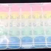 Caixa de bobinas coloridas conjunto 2518P função máquina de costura elétrica doméstica bobina plástica em caixa