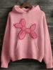 Sudadera con Capucha de Manga Larga y Manga Corta para Mujer Transfronteriza Modelo Nuevo 2025 Comercio Exterior Tela Rayada Estampado Digital de Dibujos Animados D