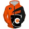 Suéter con cremallera de rugby NFL impresión digital 3D talla europea cárdigan con capucha para hombre camisa de pareja transfronteriza nuevo