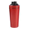 Comercio exterior para vaso agitador de una sola capa, vaso mezclador de batidos de proteína para fitness, gran capacidad, acero inoxidable, vaso de agua deportivo