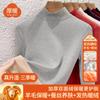 Camiseta Térmica de Cuello Medio para Mujer con Lana y Seda, Engrosada y Forrada de Felpa, Top Térmico Cálido para Otoño e Invierno 2026
