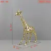 Lujo Accesible Europeo Dorado Calado León Caballo Elefante Animal Escultura Adornos Sala de Estar Entrada Decoración Suave Accesorios para el Hogar