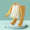 Pijama de Modal para Niños Conjunto de Ropa de Casa para Niños Ropa para Aire Acondicionado Ropa Interior Térmica para Jóvenes Ropa Interior Personalizada para Niñas