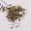 Ganchos de ouvido de metal multicoloridos simples com contas redondas Acessórios para brincos de joias DIY Materiais atacado em estoque