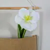Comércio exterior Aba branca Fábrica Tulip flor grande sensação Tulipa azul casamento roupa macia segurando na mão flor artificial lote