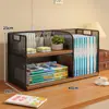 Estantería de Escritorio Estante de Almacenamiento de Libros para Estudiantes Estante de Escritorio de Múltiples Niveles Estante para Libros Ilustrados Infantiles Estante de Archivos de Almacenamiento de Escritorio