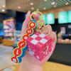 Estilo Chinês Fique Rico Quebra-cabeça Mahjong Mini Cubo Mágico de Três Camadas Chaveiro Pingente Atacado Criativo Descompressão Pequeno Ornamento Decoração Pendente