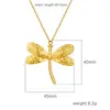 Collar con colgante de acero inoxidable transfronterizo Cadena para suéter de moda europea y americana para mujer 18K Tendencia Joyería Joker al por mayor