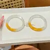 Pulsera degradada ojo de gato azul gris oro champán al por mayor diseño de nicho rosa melocotón joyería de moda pulsera regalo