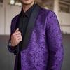 Traje Elegante con Cuello de Fruta Verde Transfronterizo para Cantante de Club Nocturno, Novio, Anfitrión de Boda, Vestido, Traje de Negocios
