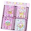 Cuaderno Espiral de Mascotas Lindas, Cuaderno de Agitador de Arena Líquida Kuromi de Alto Valor, Cuaderno para Estudiantes, Diario Portátil