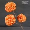 Flor artificial naranja para boda, flor de seda naranja, decoración para salón de bodas, material floral, camino de flores, fila de flores, arco de hortensias