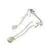 Joyería Coreana Ins de Nicho Simple de Plata Brillante Plata de Ley S925 Superficie Fotosensible de Gama Alta Collar de Gota de Agua Elegante y Versátil