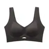 Sujetador de mujer cálido para otoño e invierno, amigable con la piel, perchado, suave como gelatina, sin costuras, de soporte, moldeador, anti-caída y que junta los lados