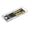 Caja de disco duro móvil USB 3.1 transparente al por mayor de fábrica, caja de disco duro de estado sólido M.2 con protocolo NGFF, transfronteriza