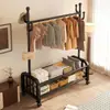 Nuevo modelo de perchero de pie para dormitorio, perchero de pie interior simple y engrosado para colgar ropa en las habitaciones del hogar