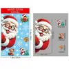 Decoraciones navideñas: hombre de jengibre, muñeco de nieve, copos de nieve, pegatinas de cristal, decoraciones para fiesta de Navidad, calcomanías electrostáticas de Santa Claus.