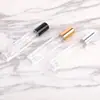 Botella de recarga de perfume cuadrada de vidrio de 10 ml, botella vacía con pulverizador portátil, botella de muestra de viaje, suministro directo del fabricante, en stock