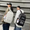 Versión Coreana Ins Mochila Escolar para Mujer 2023 Estudiantes de Secundaria y Preparatoria Versátil Estilo Extranjero Mochila Casual para Estudiantes Viajeros