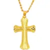 Colgante de Cruz de Oro Arena Vietnamita, Colgante de Cruz de Aleación Chapado en Oro de Moda para Hombres y Mujeres, Fabricante Directo de Joyería