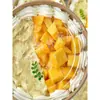Tigela de Papel Kraft Espessado de 6 polegadas para Bolo Mille-feuille de Chiffon com Frutas Durian Manga Resistente a Altas Temperaturas Tigela Descartável