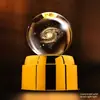 Luz Noturna de Planeta com Bola de Cristal Giratória Enfeites Criativos para Mesa Artesanato Feng Shui Presentes para Professores Novos Produtos Transfronteiriços