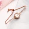 Reloj Pulsera de Diamantes Completos para Mujer Goldie Nicho Entrada Lujo Cordón Joyería Reloj Reloj de Cuarzo para Mujer