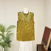 Zhi LiNovo top jacquard elegante estilo chinês em forma de cabaça, novo modelo de verão 2026, estilo nacional, gola alta, carcela diagonal, moda feminina de luxo leve