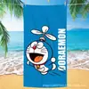 Toalha de Praia para Natação com Estampa Digital Transfronteiriça, Tamanho Grande, Super Absorvente, Não Desbota, Toalha de Banho com Proteção Solar de Microfibra