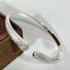 Pulsera con método antiguo TikTok Explosions Longyue Fengming para hombre, de bronce, chapada en oro, con diseño de herencia esmerilada Longfeng Jixiang, pulsera con apertura para mujer