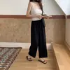 Pantalones Mint de Tencel para Mujer Verano 2026 Nuevo Estilo Coreano Holgados Adelgazantes Caída Estilo Perezoso Pantalones Cortos 100% Licocel